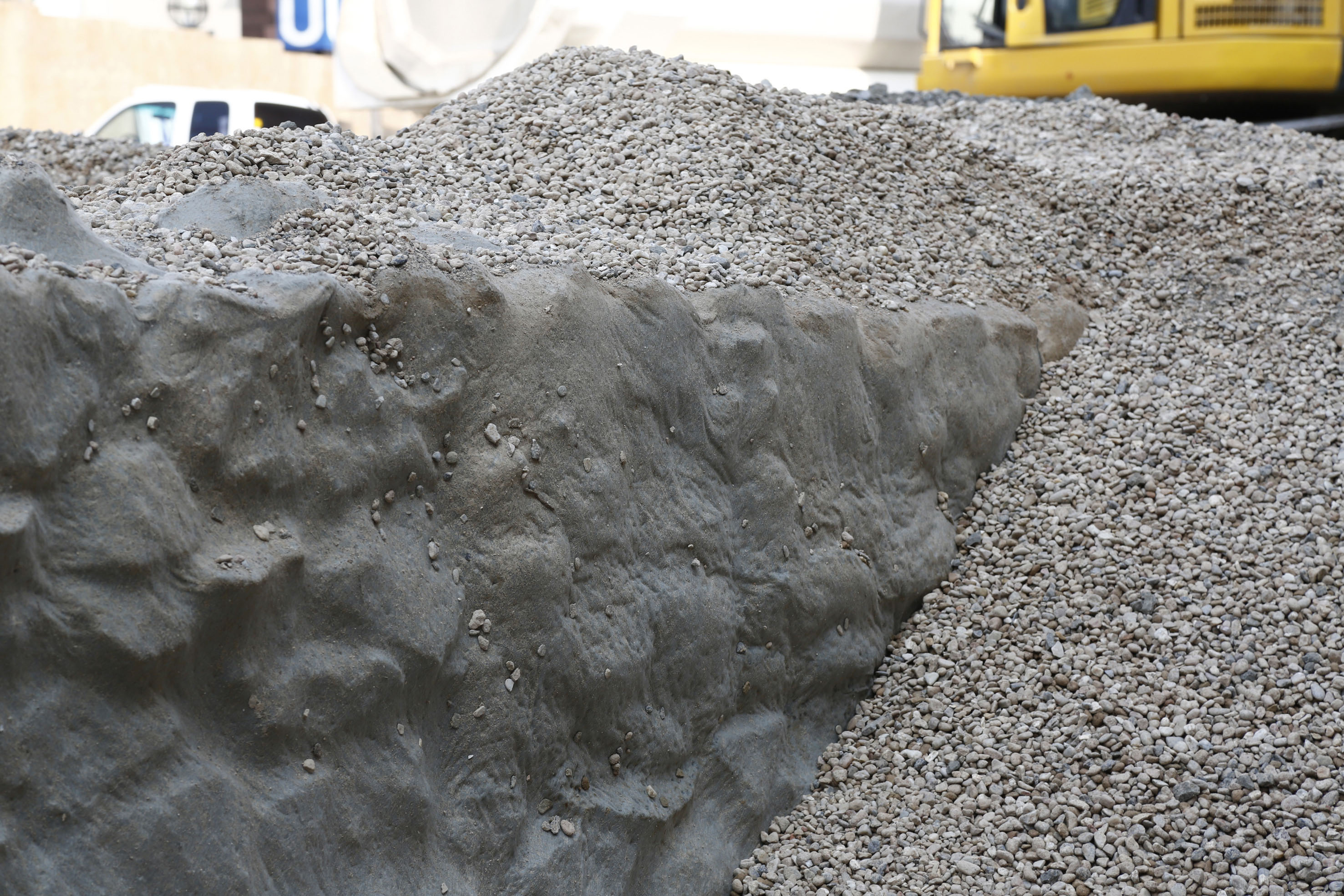 DomRömer-Quartier: Rückbau Schutzschicht Archäologischer Garten