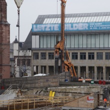 DomRömer-Quartier: Gründungsarbeiten Stadthaus