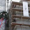 Impressionen vom Richtfest Stadthaus am Markt mit Richtkranz 